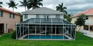 Aluminum Pool Cage enclosure builders & construction hillsborough Work 2