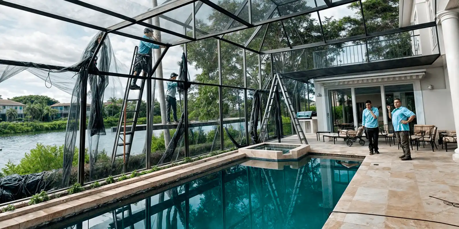 Pool Cage Rescreening & replacement hillsborough